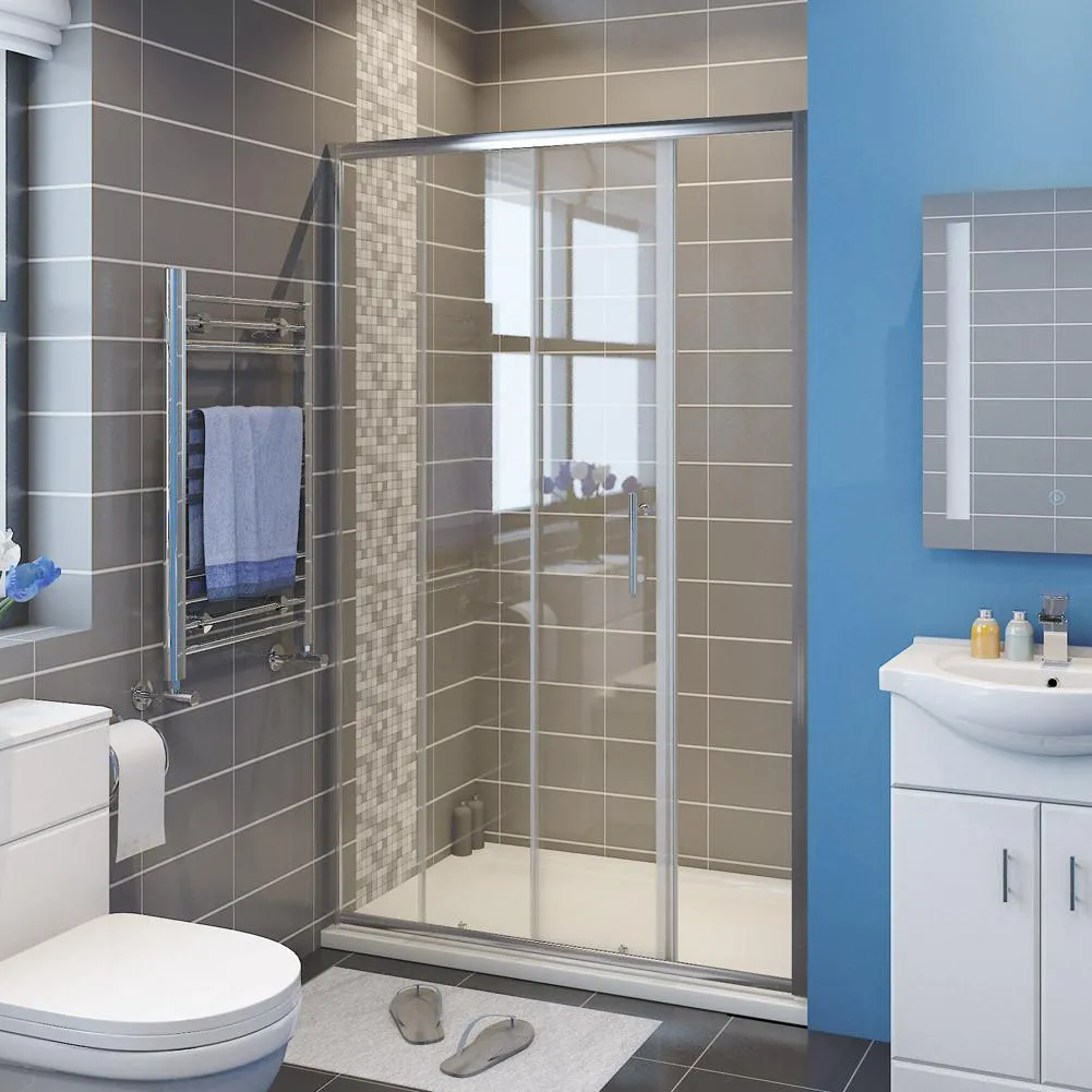 2 Panel Sliding Shower Screen Enclosure Door