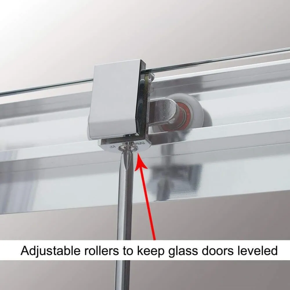 2 Panel Sliding Shower Screen Enclosure Door