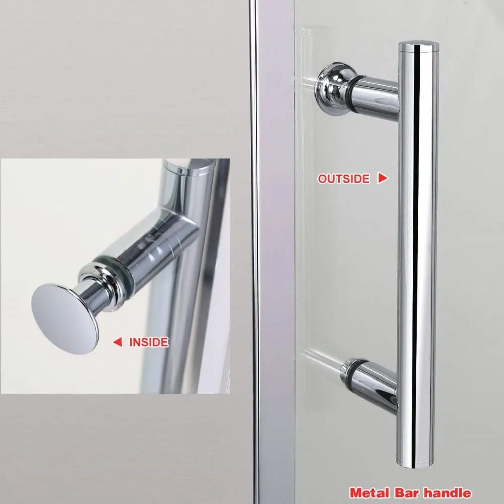 2 Panel Sliding Shower Screen Enclosure Door