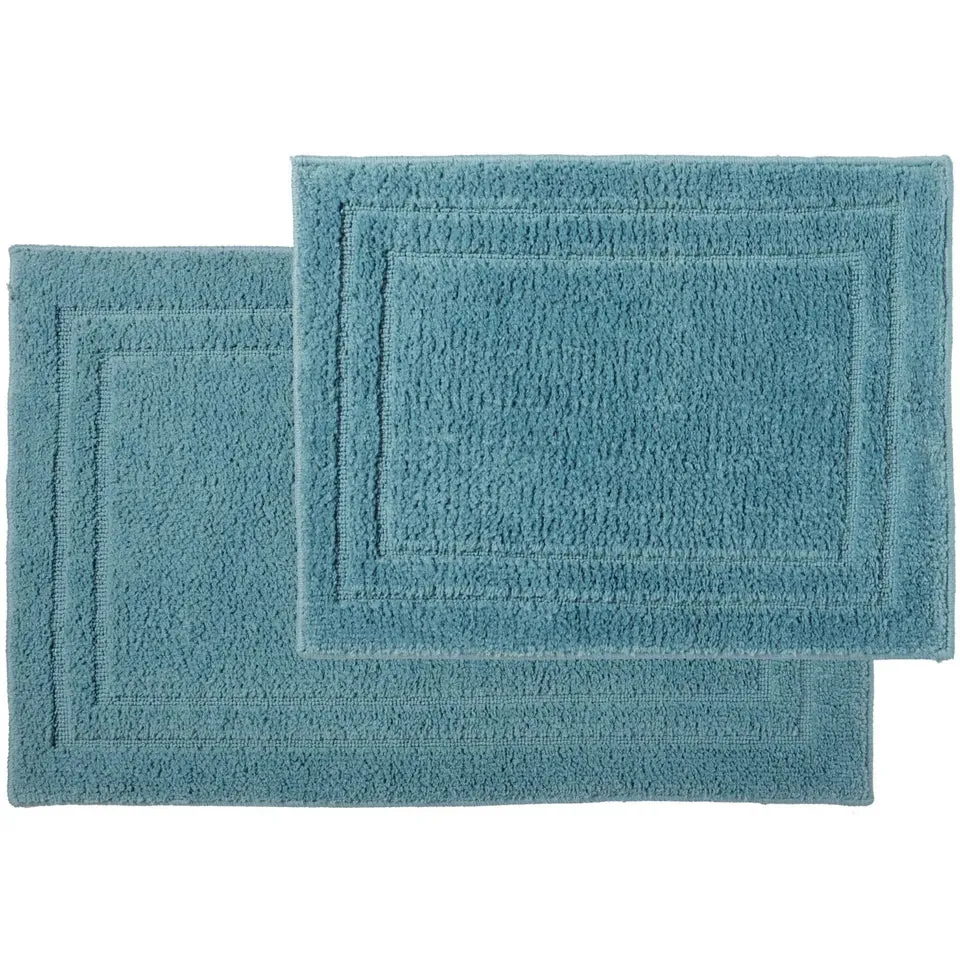 2-Piece: Bibb Home Microfiber Shag Bath Mat Set