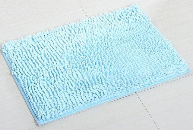 40*60CM Super Soft Bath Mat Microfiber Shag Bathroom Rugs Non Slip Absorbent Fast Drying Bathroom Carpet Shower Rug