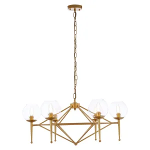 Abira 6 Bulb Geo Pendant Lamp