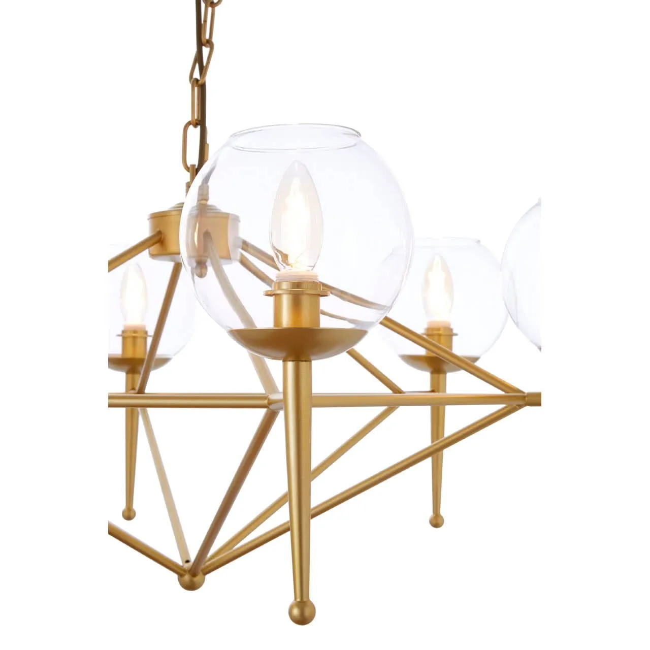 Abira 6 Bulb Geo Pendant Lamp