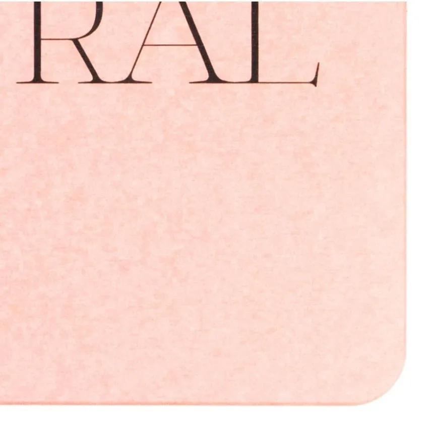 Au Natural Bathmat - Mid Century Modern Bath Mat - Pink Stone Non Slip Bath Mat - Boho Bathroom Decor - Housewarming Gift - 39 X 60Cm