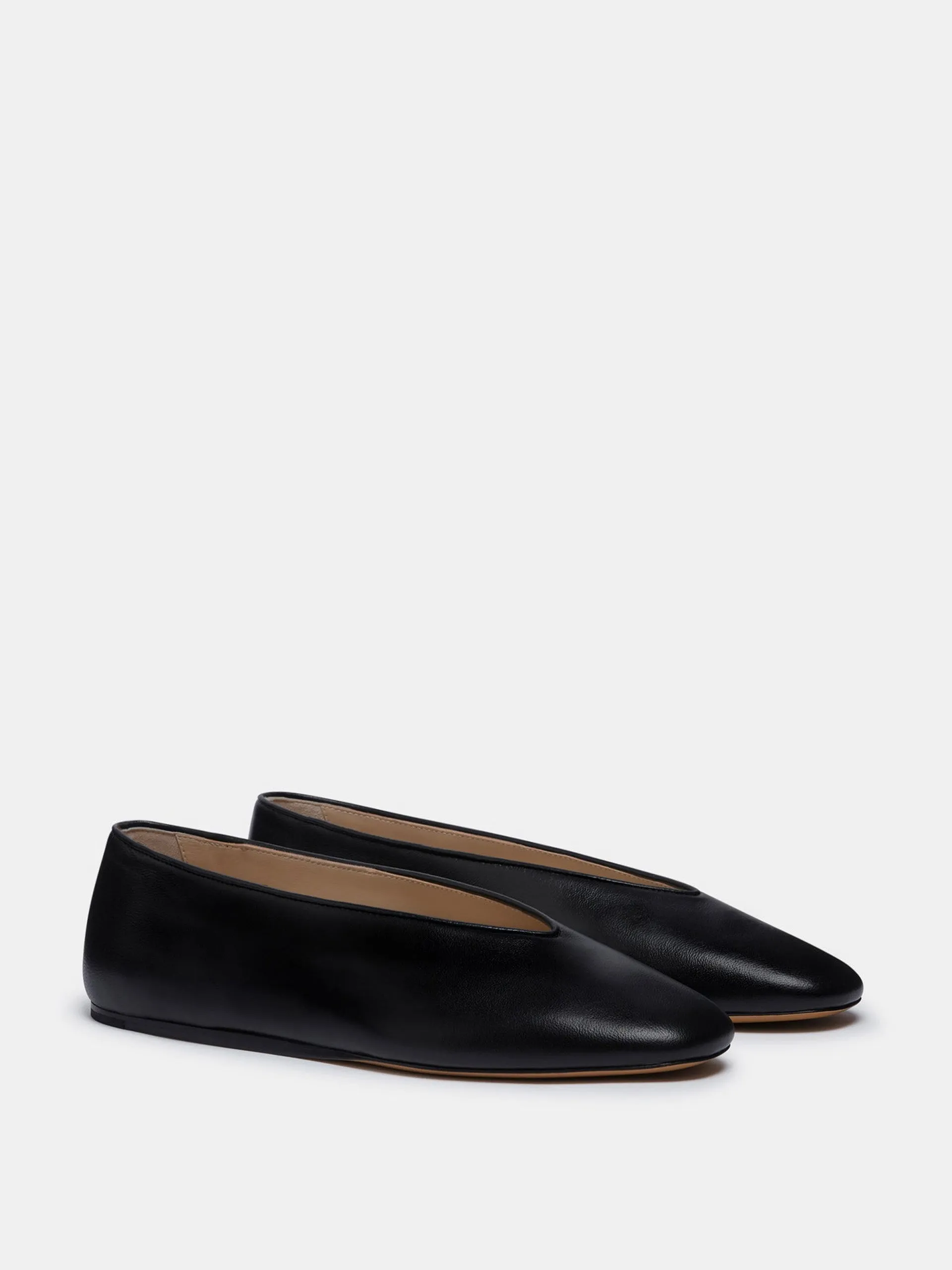 Black satin Regency slippers
