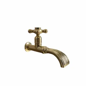 BT50W Wall mounted single pillar tap with waterfall spout