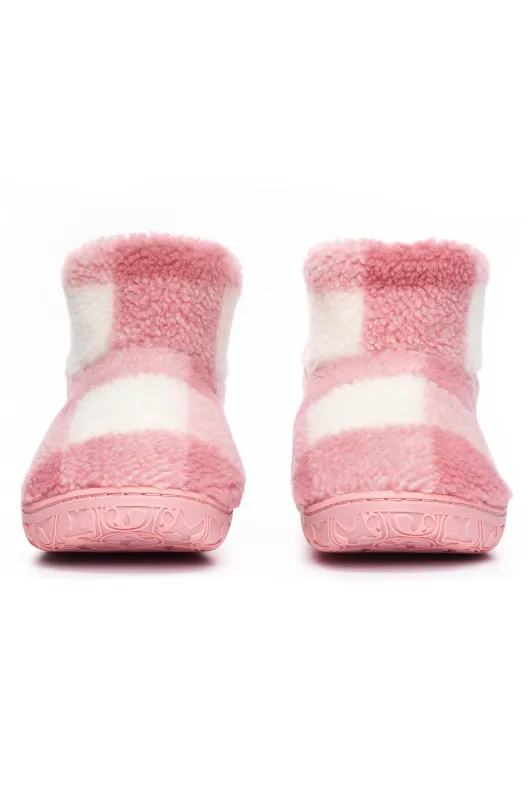 Celeste Check Sherpa Slipper Boots