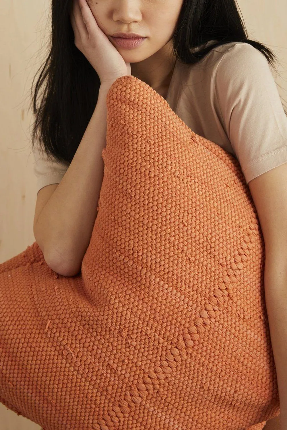 Chindi Handwoven Cotton Pillow - Pottery