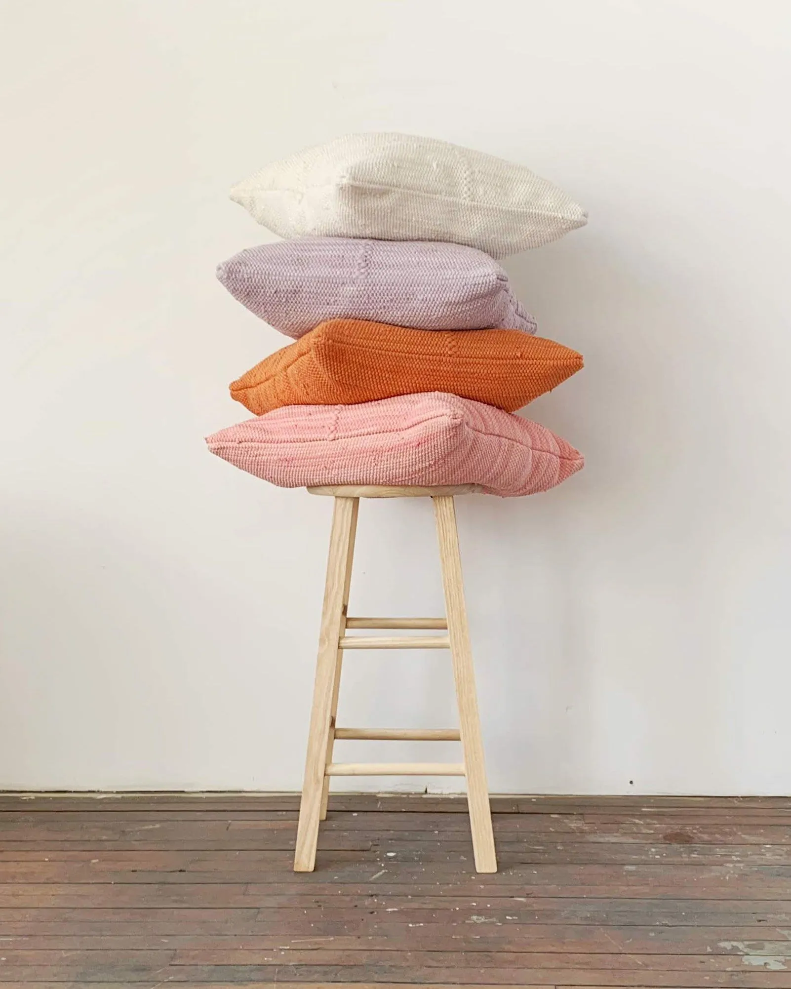 Chindi Handwoven Cotton Pillow - Pottery