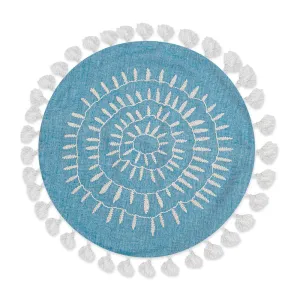 Crane Baby Caspian Collection Round Pillow