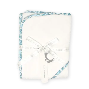 Hooded Towel – Art Deco - Blue