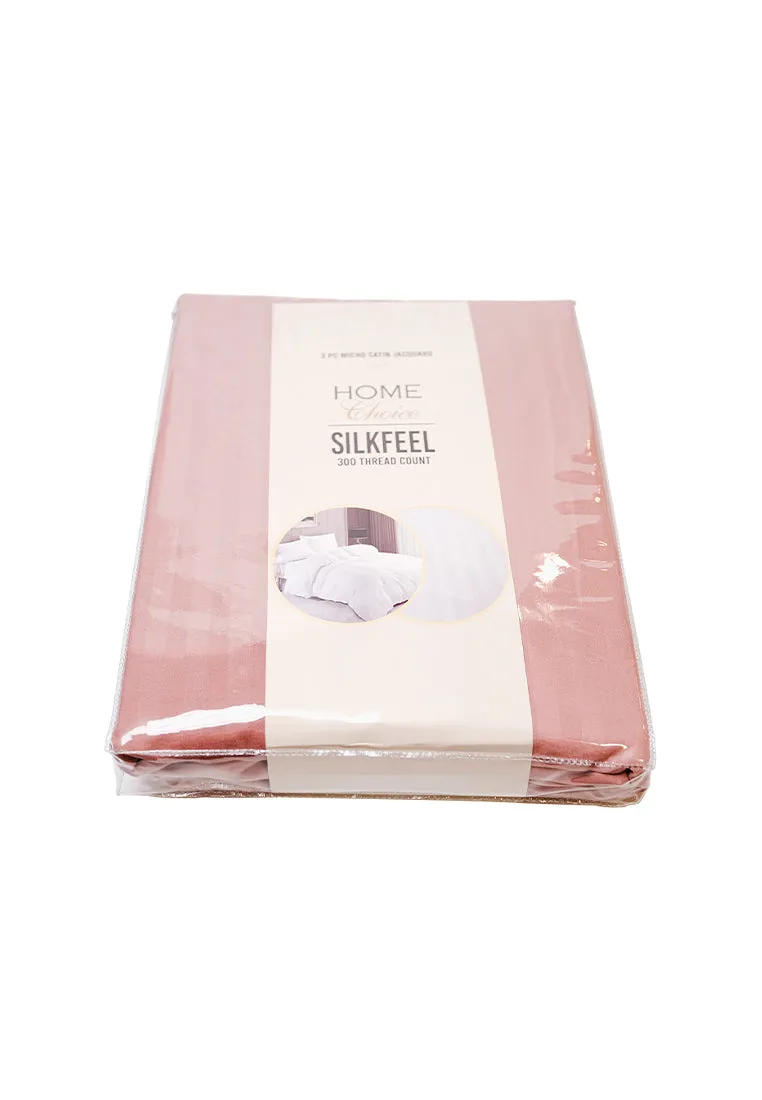 Jacquard Stripes Bedsheet Fitted Sheet - Twin with 1pc Flat Sheet and 2pc Pillow Case