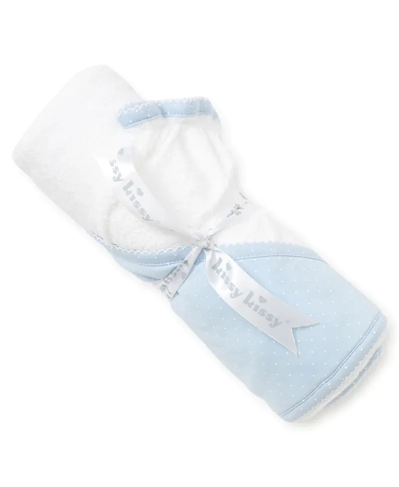 Kissy Dots Hooded Towel & Mit Set
