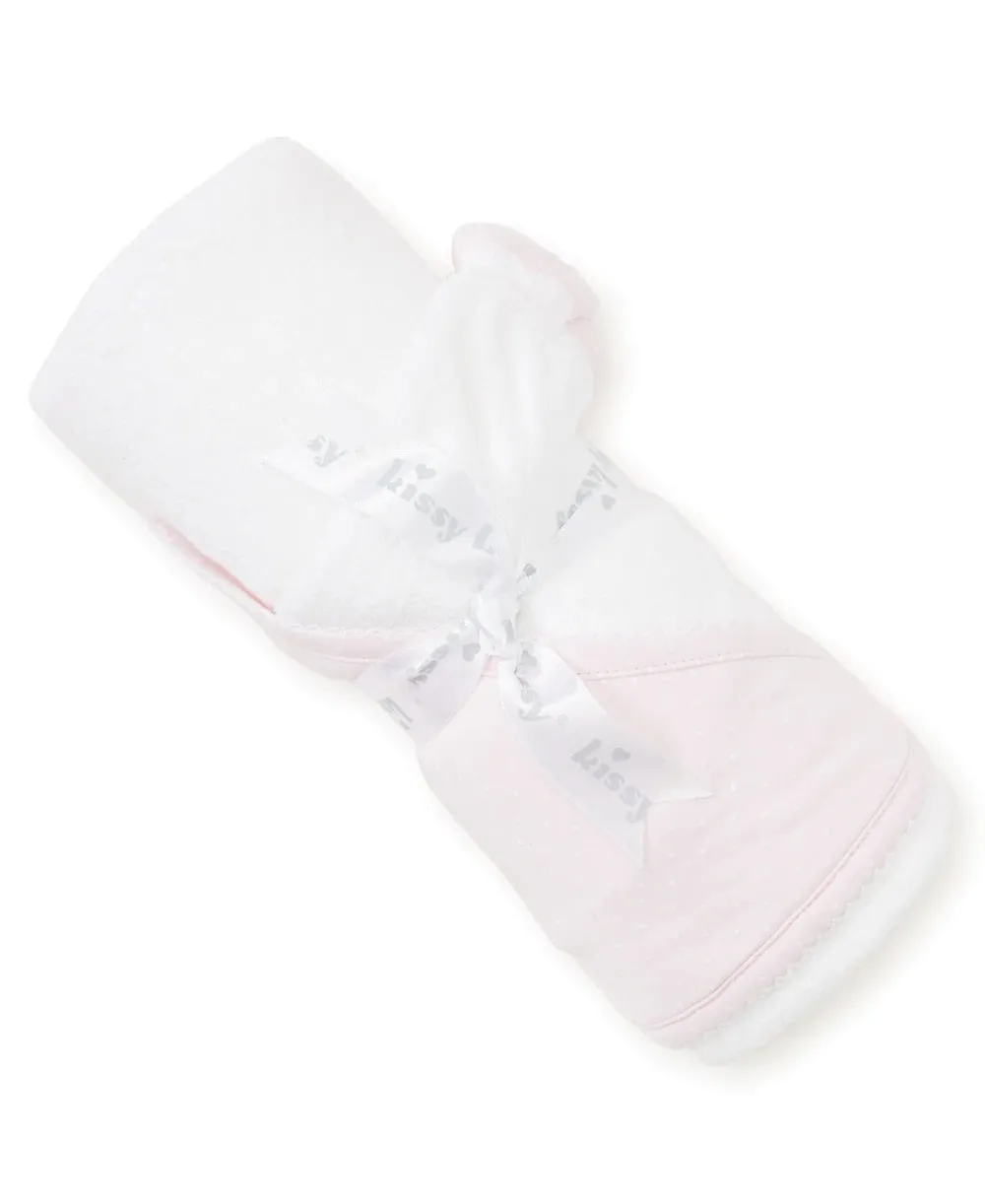 Kissy Dots Hooded Towel & Mit Set