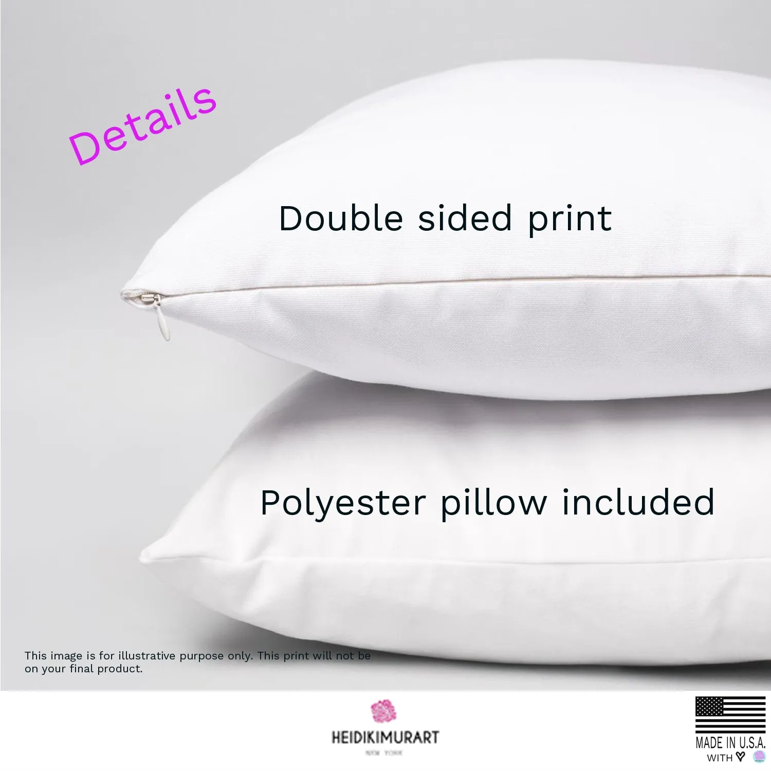 Light Pink Dots Pillow, Cute Swedish Polka Dots Spun Polyester Square Pillow-Made in USA