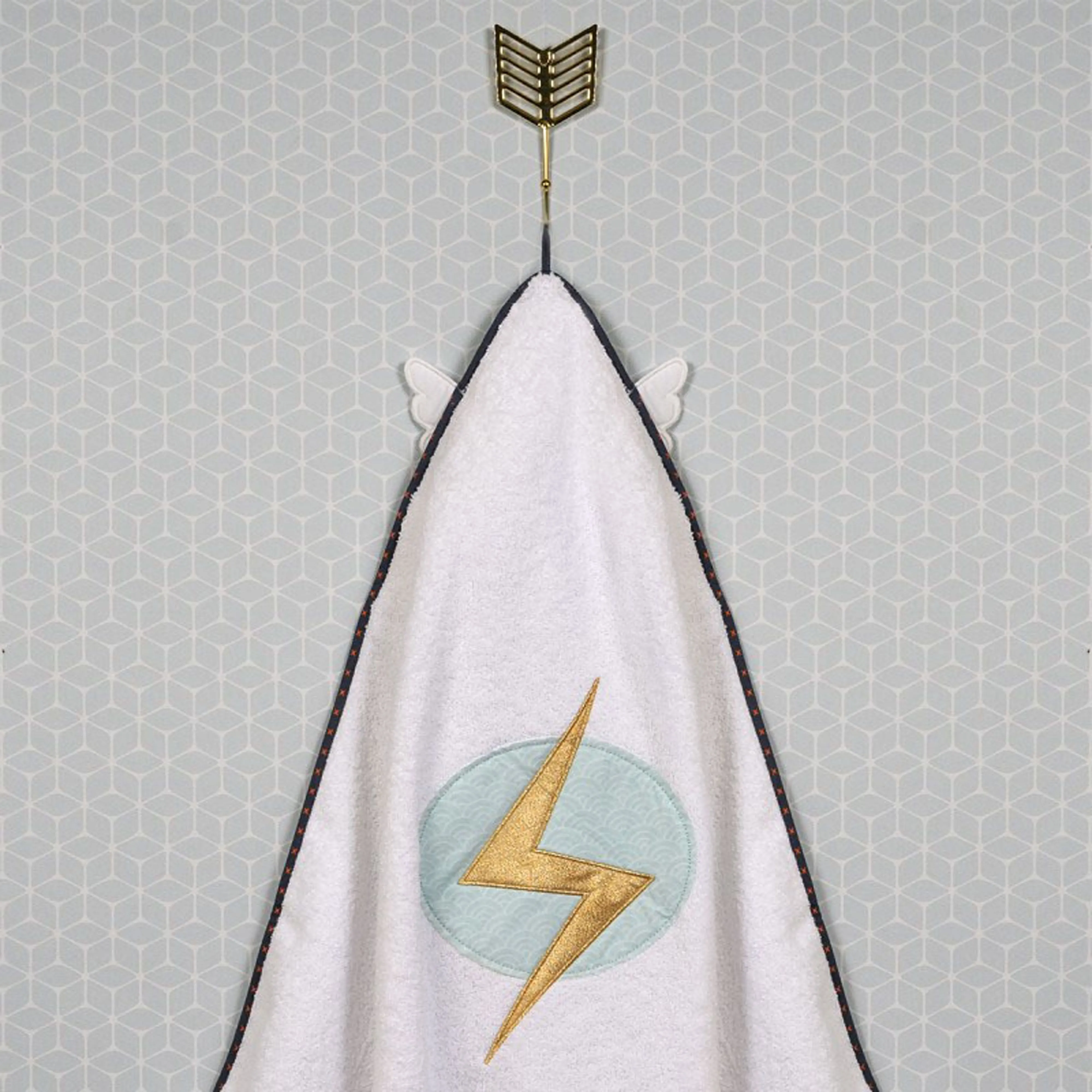 Little Crevette Hooded Towel Superheros