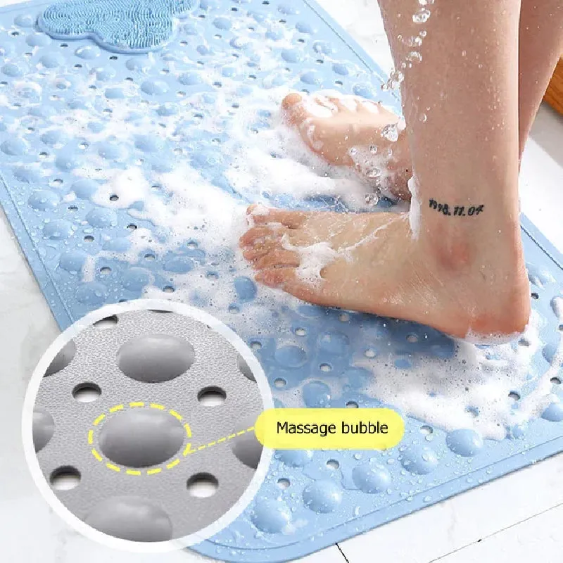 Mauvelous Pink Nonslip Foot Massager & Exfoliator Shower Mat