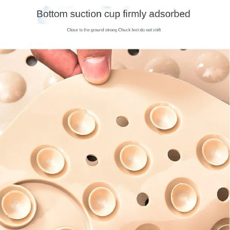 Mauvelous Pink Nonslip Foot Massager & Exfoliator Shower Mat