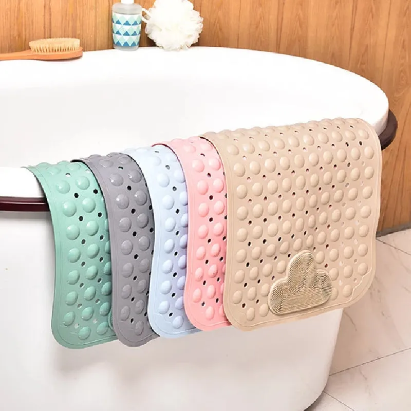 Mauvelous Pink Nonslip Foot Massager & Exfoliator Shower Mat