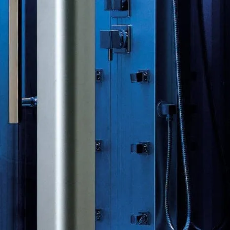 Mesa WS-802L 1 Person Walk-In Steam Shower - 45"W x 32"D x 85"H (Blue Glass)