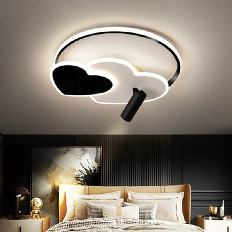 Modern heart-shaped LED spotlight ceiling light bedroom study led light ceiling children&#39;s room indoor lighting fixtures lamps