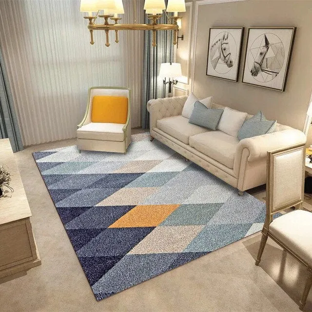 Modern Simple Art Large Bathroom Mat Bathroom Carpet Bath Rug Mat Water Absorption Floor Mat Sofa Rugs Livingroom Carpet Pads