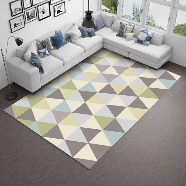 Modern Simple Art Large Bathroom Mat Bathroom Carpet Bath Rug Mat Water Absorption Floor Mat Sofa Rugs Livingroom Carpet Pads
