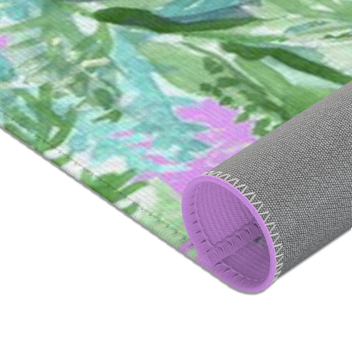 Pink Lavender Carpet, Floral Print Designer 24x36, 36x60, 48x72 inches Area Rugs- Printed in the USA