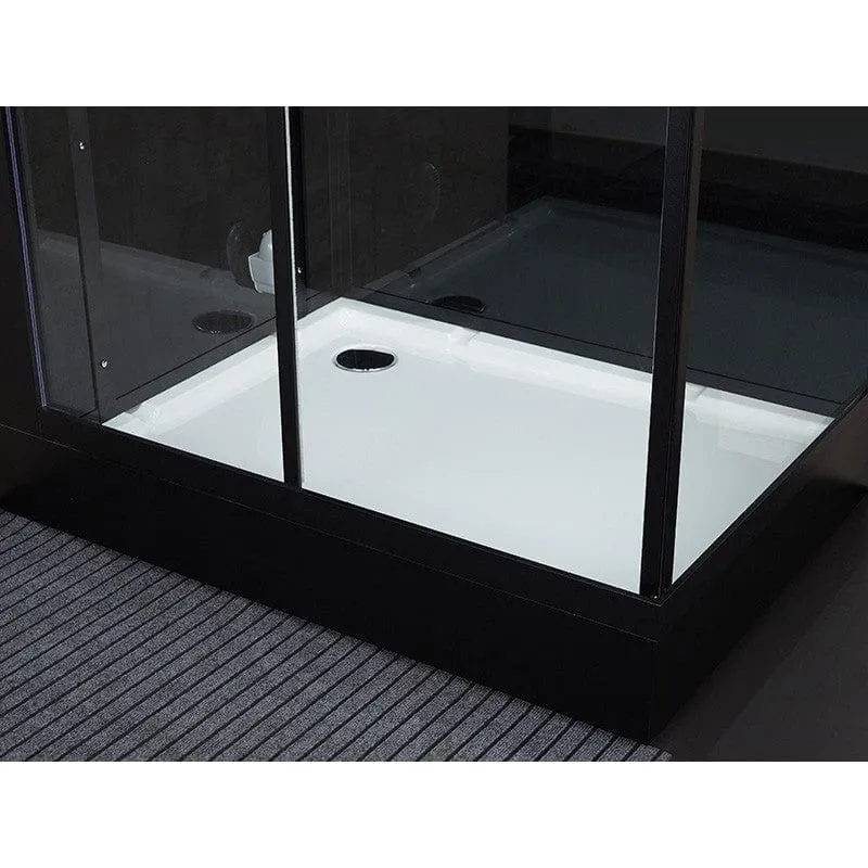 Sauna Hammam HAMMAM SHOWER CABIN DUO ARCHIPEL® PRO 145D BLACK (145X95CM) - 2 PLACES - MK53019698