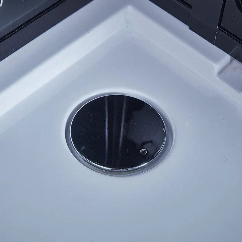 Sauna Hammam HAMMAM SHOWER CABIN DUO ARCHIPEL® PRO 145D BLACK (145X95CM) - 2 PLACES - MK53019698