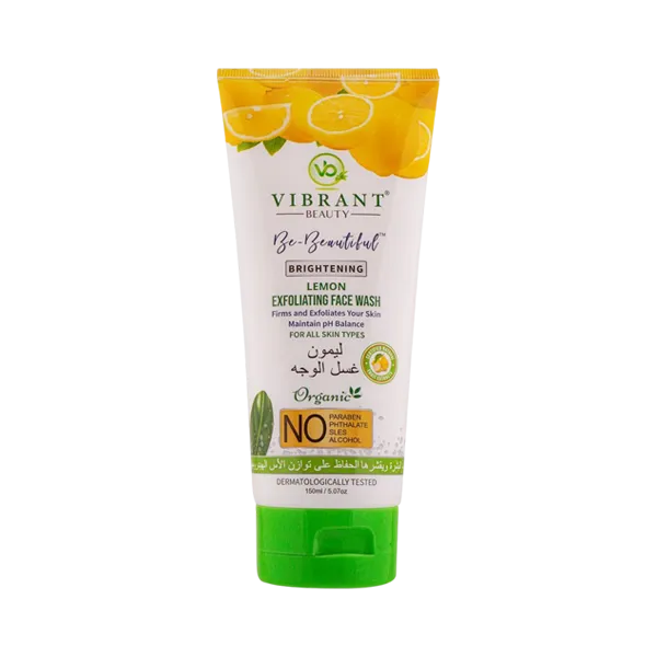 Vibrant Beauty Face Wash Lemon Exfoliating 150ml