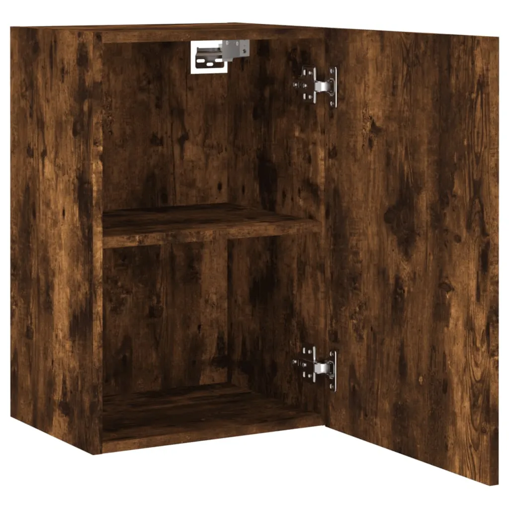 vidaXL TV Wall Cabinet Smoked Oak 40.5x30x60 cm Engineered Wood