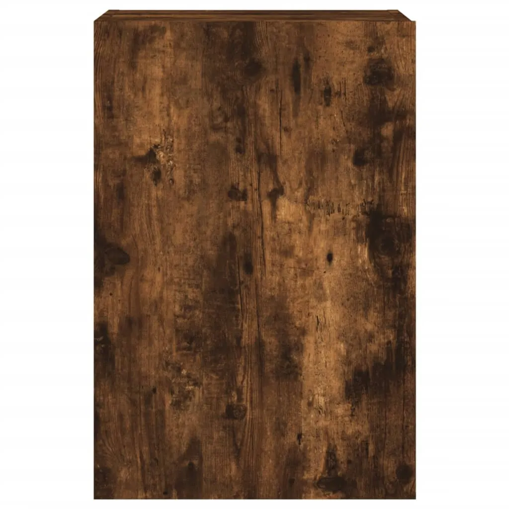 vidaXL TV Wall Cabinet Smoked Oak 40.5x30x60 cm Engineered Wood