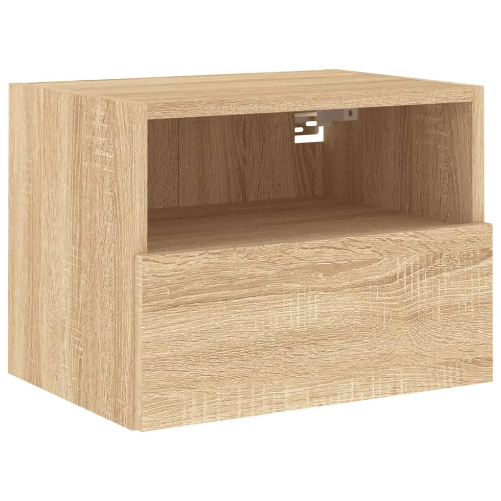 vidaXL TV Wall Cabinets 2 pcs Sonoma Oak 40x30x30 cm Engineered Wood