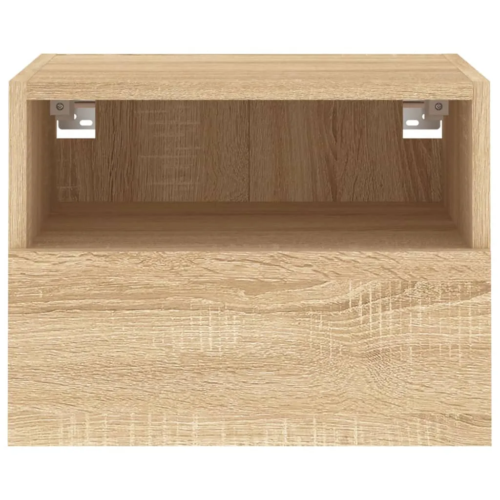 vidaXL TV Wall Cabinets 2 pcs Sonoma Oak 40x30x30 cm Engineered Wood