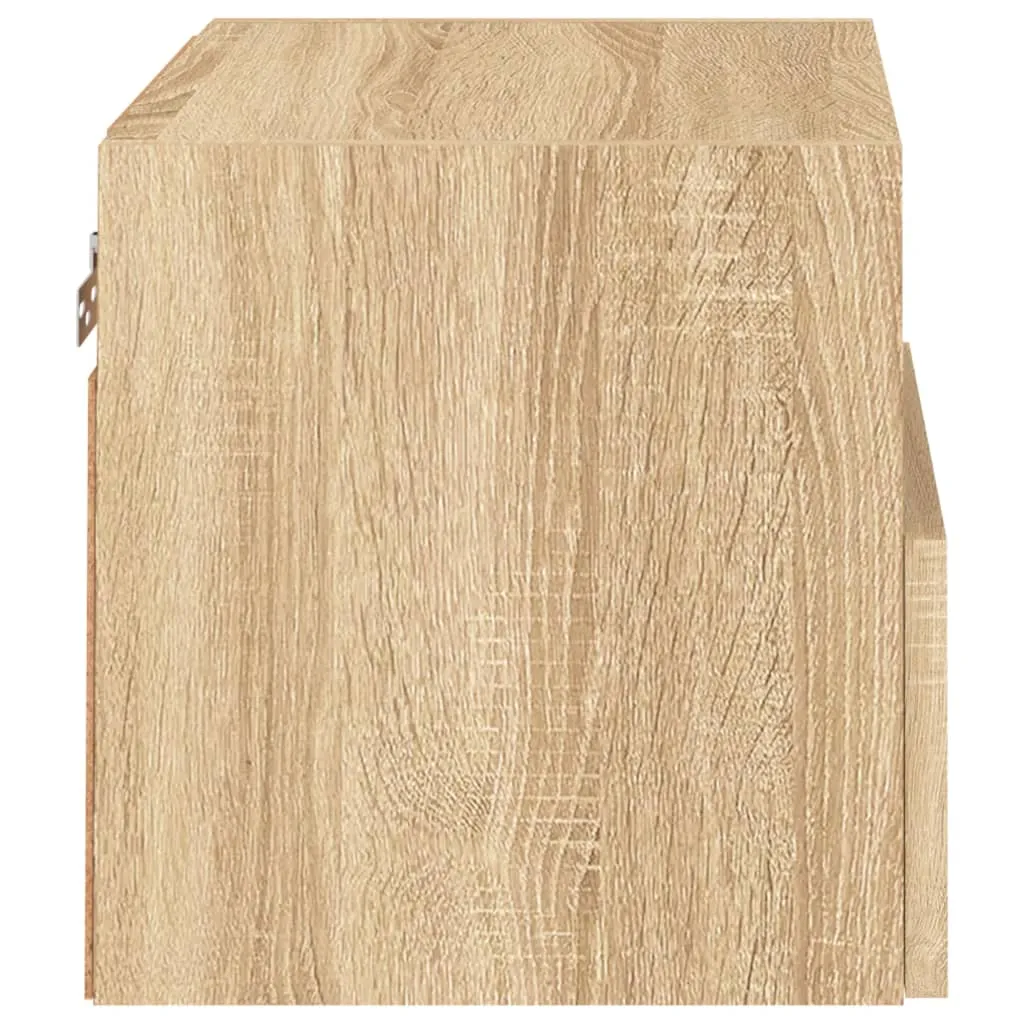 vidaXL TV Wall Cabinets 2 pcs Sonoma Oak 40x30x30 cm Engineered Wood